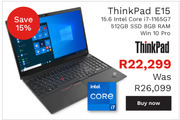 First Shop Lenovo Thinkpad E15 i7 Processor offer