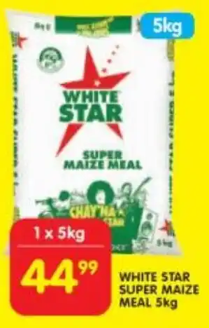 Shoprite WHITE STAR SUPER MAIZE MEAL 5kg offer