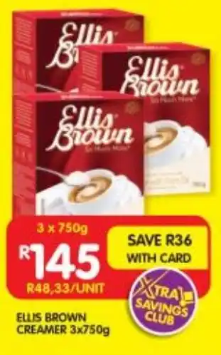 Shoprite ELLIS BROWN CREAMER 3x750g offer