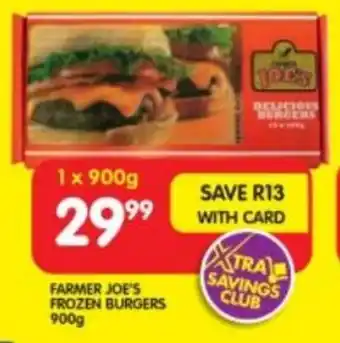 Shoprite FARMER JOE'S FROZEN BURGERS offer