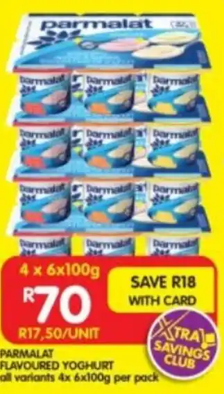 Shoprite PARMALAT FLAVOURED YOGHURT offer