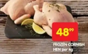 Shoprite FROZEN CORNISH HEN per kg offer