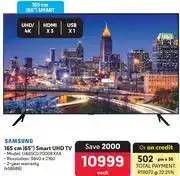 Samsung 165cm (65) Smart UHD TV UA65CU7000KXXA