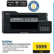 Makro Brother DCP-T820DW 3 In 1 Ink Tank Printer offer