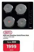 Makro Defy 600mm Slimline Solid Plate Hob DHD 398-Each offer