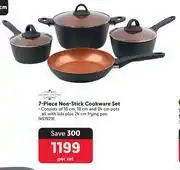 Makro Home Living 7 Piece Non Stick Cookware Set-Per Set offer