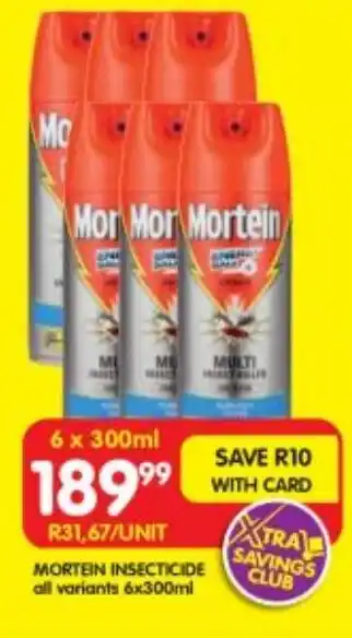 Shoprite MORTEIN INSECTICIDE offer