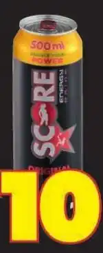 Shoprite SCORE ENERGY DRINK offer