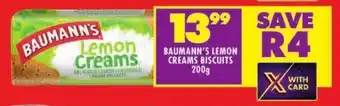 Shoprite BAUMANN'S LEMON CREAMS BISCUITS 200g offer