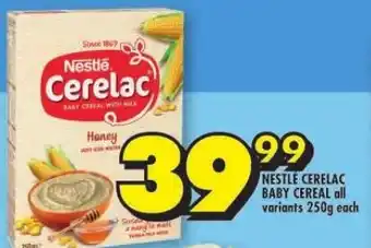 Shoprite NESTLE CERELAC BABY CEREAL offer