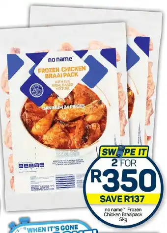 Pick n Pay no name Frozen Chicken Braaipack 5kg offer