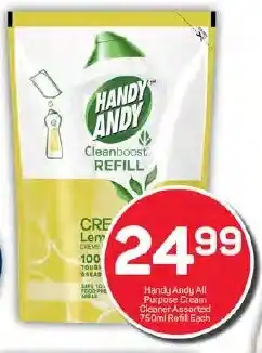 Pick n Pay Handy Andy All Purpose Cream Cleaner Assorted 750ml Refil Each offer