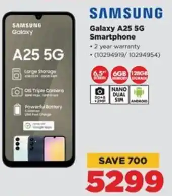 HiFi Corp SAMSUNG Galaxy A25 5G Smartphone offer