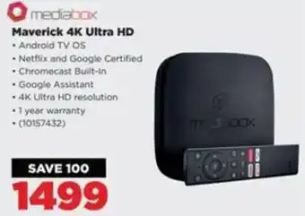 HiFi Corp mediabox Maverick 4K Ultra HD offer