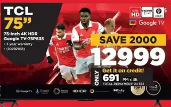 HiFi Corp TCL 75" offer