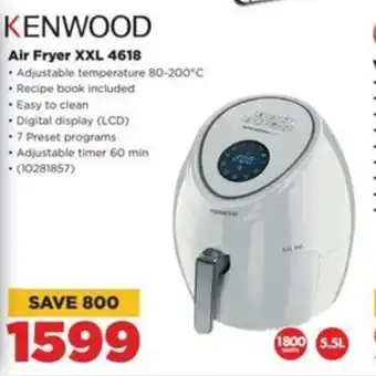 HiFi Corp KENWOOD Air Fryer XXL 4618 offer