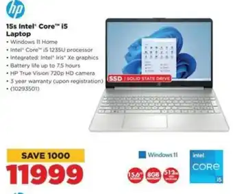 HiFi Corp hp 15s Intel Core i5 Laptop offer