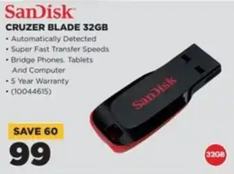 HiFi Corp SanDisk Cruzer Blade 32GB offer