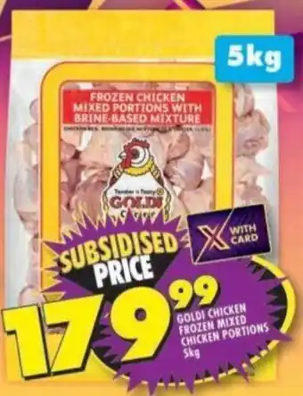 Shoprite GOLDI CHICKEN FROZEN MIXED CHICKEN PORTIONS offer