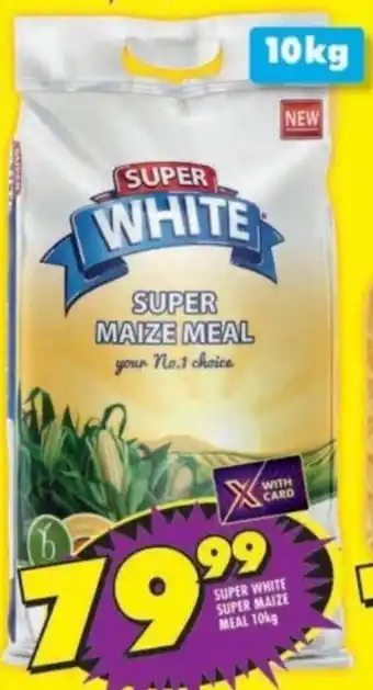 Shoprite SUPER WHITE SUPER MAIZE MEAL 10kg offer