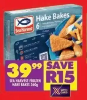 Shoprite SEA HARVEST FROZEN HAKE BAKES 360g offer