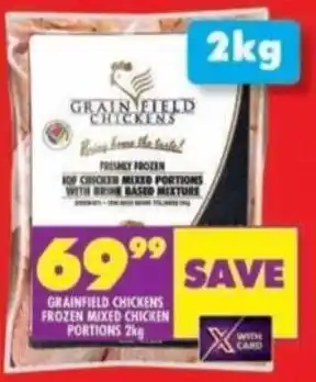 Shoprite GRAINFIELD CHICKENS FROZEN MIXED CHICKEN PORTIONS 2kg offer