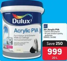 Makro Dulux - 20 l acrylic pva offer