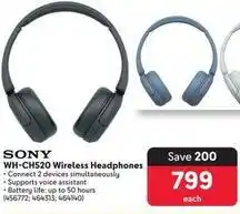 Makro Sony - wh-ch520 wireless headphones offer