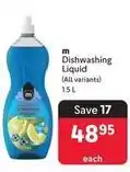 Makro M - dishwashing liquid offer