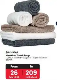 Makro Glodina - marathon towel range offer