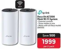 Makro Tp-link - deco e4 ac1200 mesh wi-fi system offer