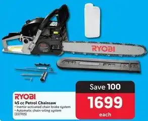 Makro Ryobi - 45 cc petrol chainsaw offer