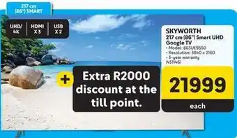 Makro Skyworth - 217 cm (86) smart uhd google tv offer