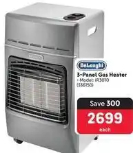 Makro Delonghi - 3-panel gas heater offer