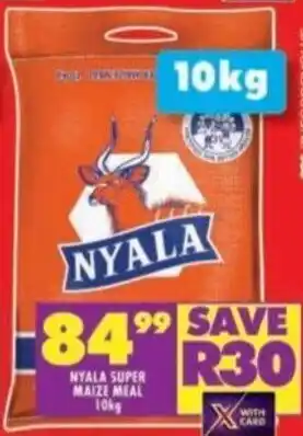 Shoprite NYALA SUPER MAIZE MEAL 10kg offer