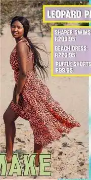 Leopard Print Beach Dress