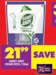 Shoprite HANDY ANDY CREAM REFILL 750ml offer