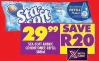 Shoprite STA-SOFT FABRIC CONDITIONER REFILL 500ml offer