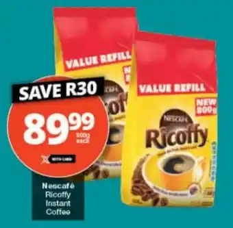 Checkers Nescafé Ricoffy Instant Coffee offer