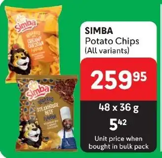 Makro SIMBA Potato Chips (All variants) offer