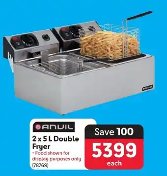 Makro ANVIL 2 x 5 L Double Fryer offer