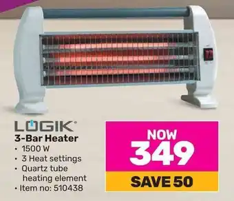 Game LOGIK 3-Bar Heater offer