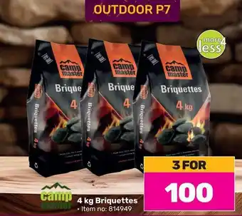 Game Camp master 4 kg Briquettes offer