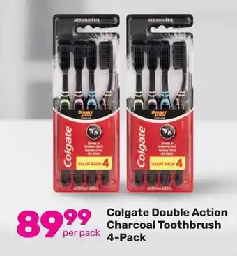 Game Colgate Double Action Charcoal Toothbrush 4-Pack offer