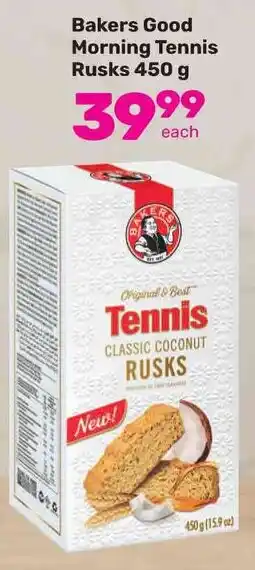 Game Bakers Good Morning Tennis Rusks 450 g offer