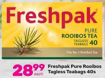 Game Freshpak Pure Rooibos Tagless Teabags 40s offer