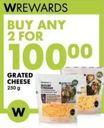 Woolworths GRATED CHEESE 250 g offer