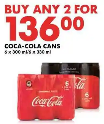 Woolworths COCA-COLA CANS offer