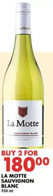 Woolworths LA MOTTE SAUVIGNON BLANC 750 ml offer