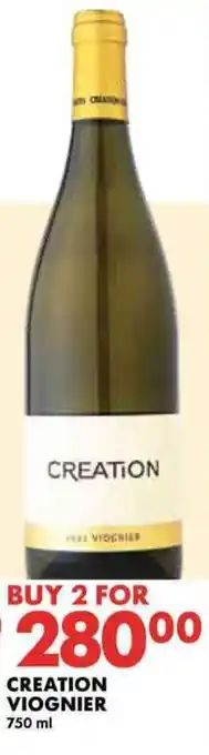 Woolworths CREATION VIOGNIER 750ml offer